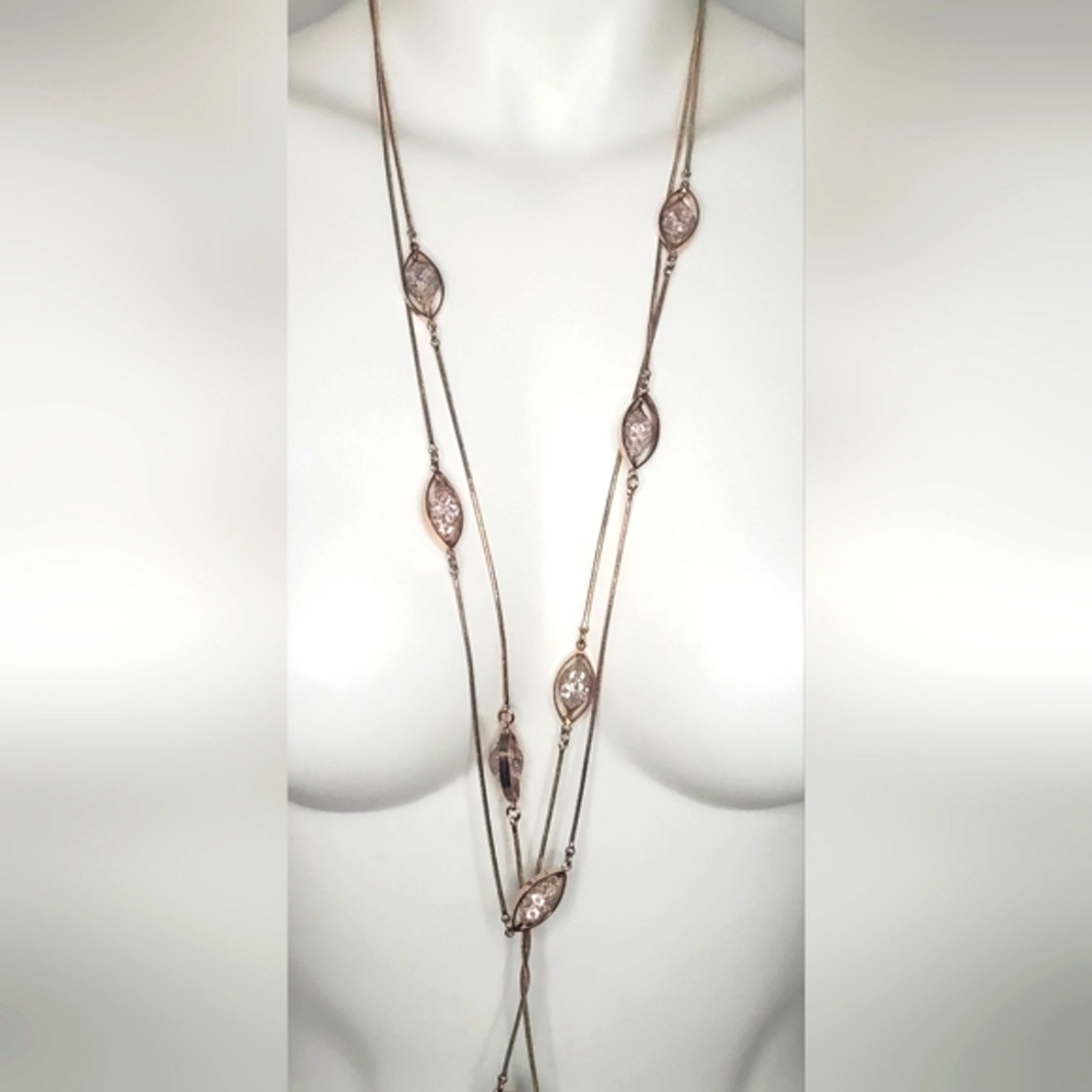 NWT WhiteHouseBlackMarket- Necklace Elegant Rose Gold